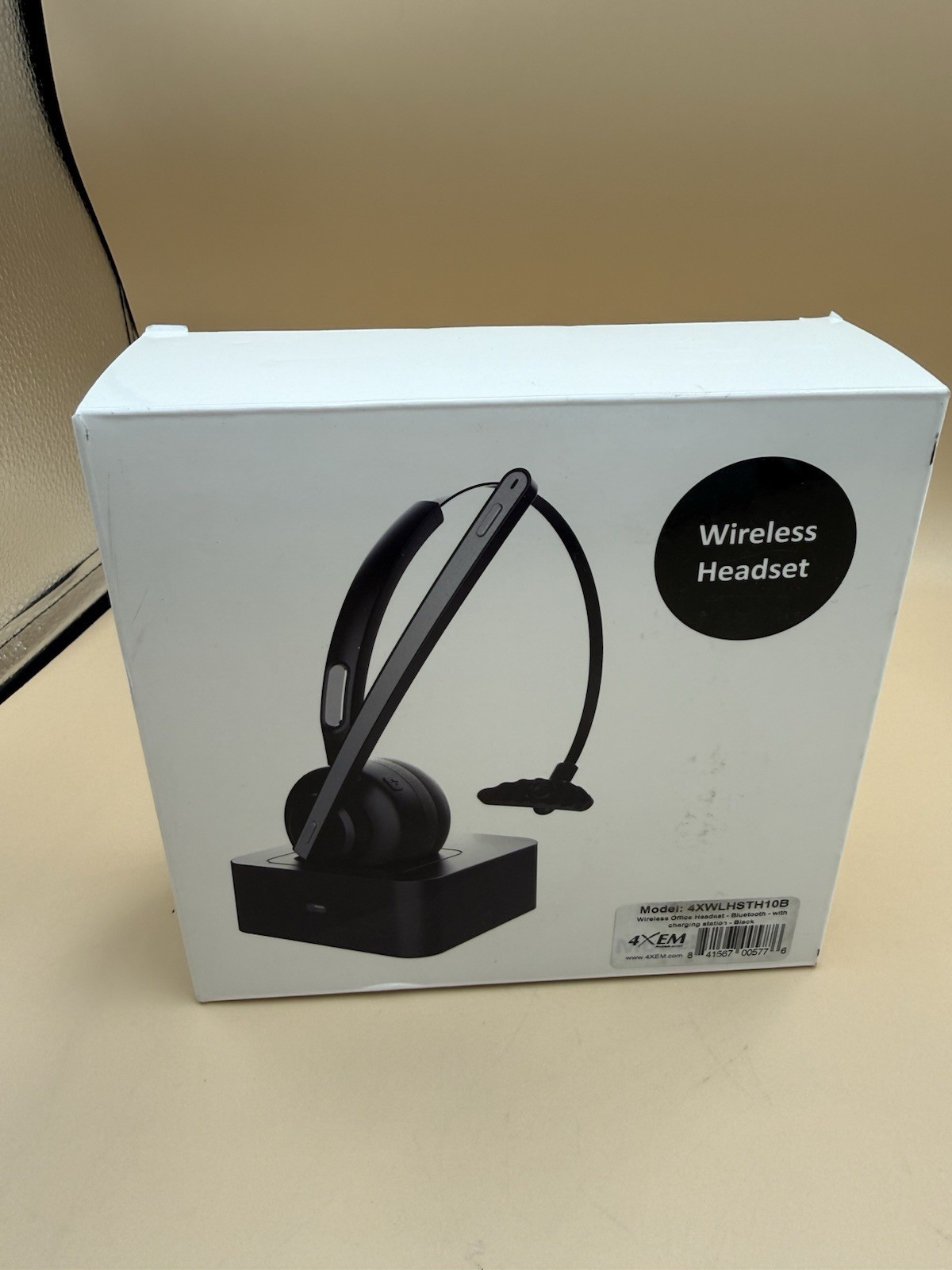 4xem 4XWLHSTH10B WIRELESS OFFICE HEADSET BLUETOOTH CHARGING STATION INCLUDED