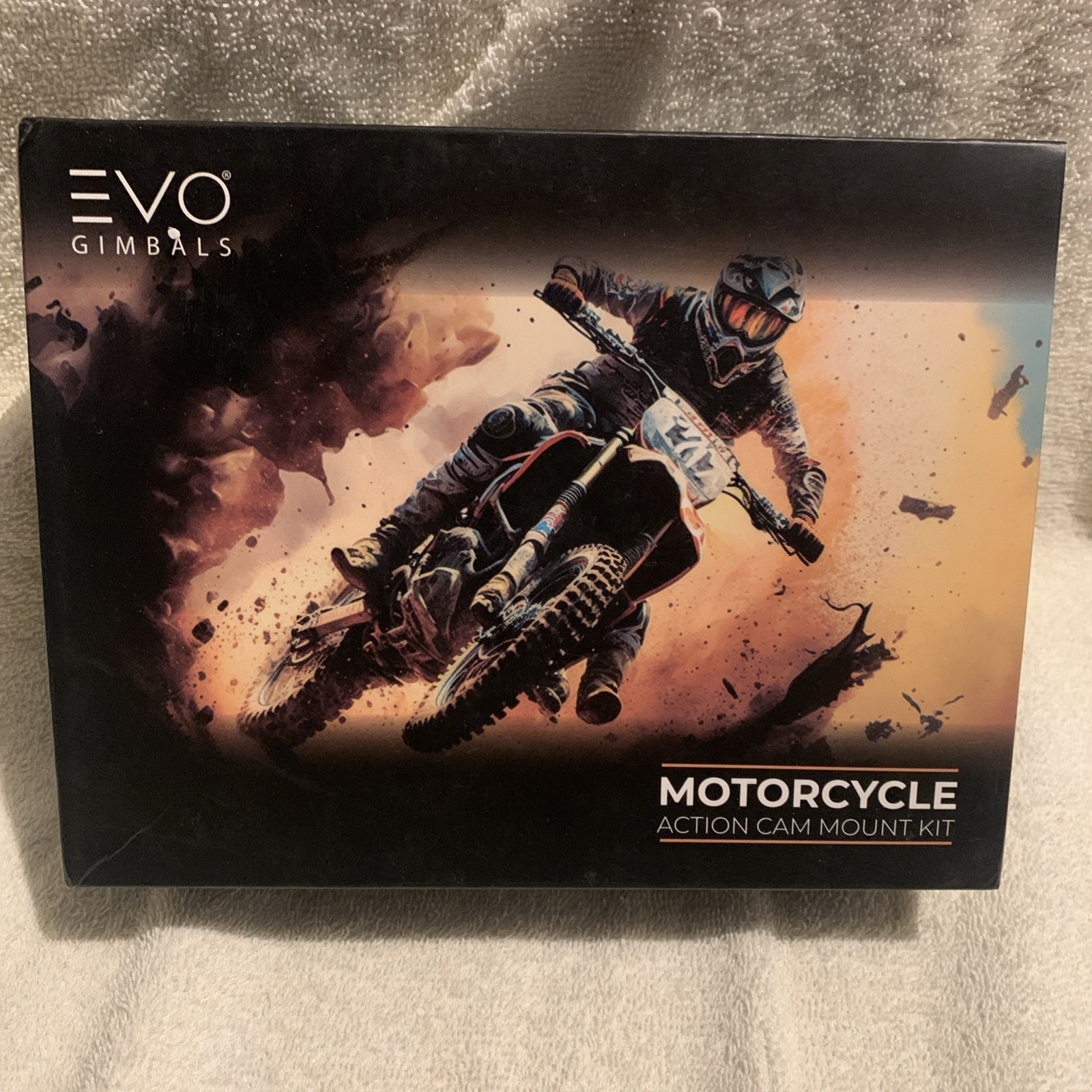 EVO Gimbals Motorcycle Action Cam Mount Kit Handlebar Helmet Tail Mount - NEW