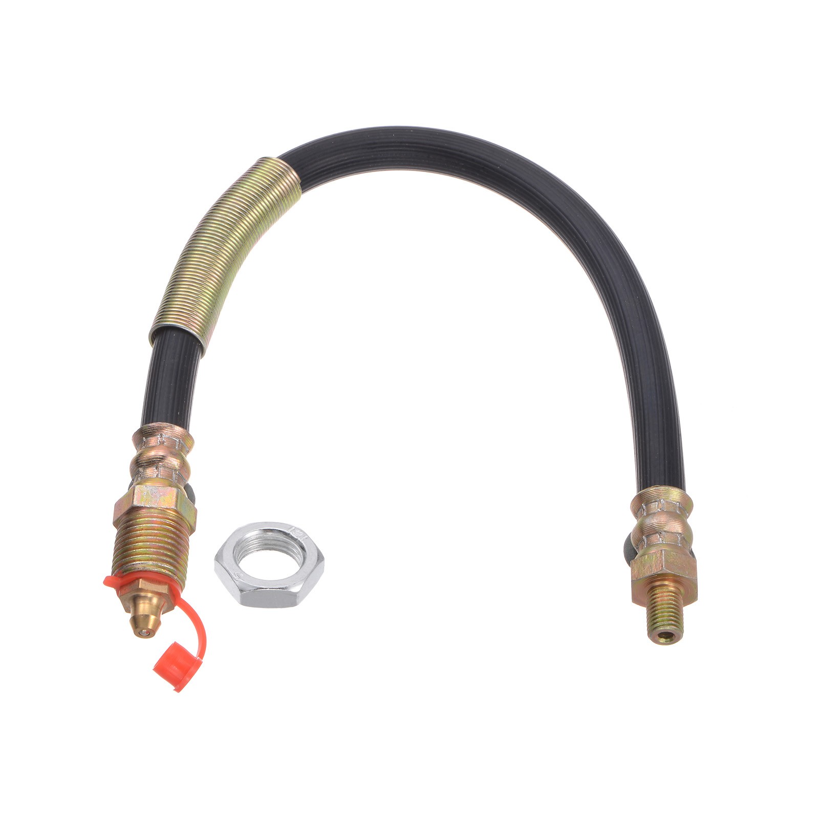 M8x1 Thread 11.81" Length Flexible Extension Grease Hose with Fixing Screw Nut