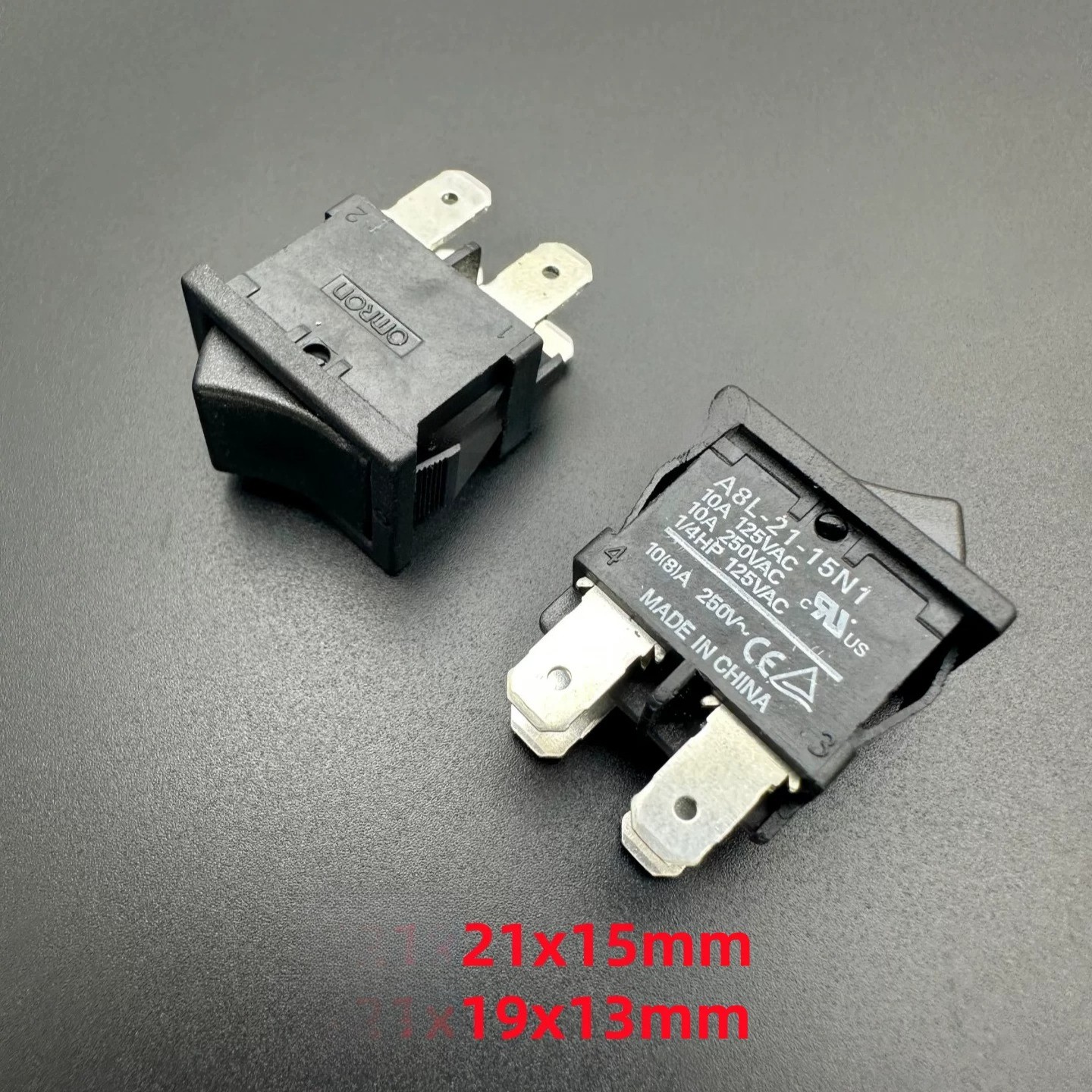 5PCS NEW FOR A8L-21-15N1 ship type power switch rocker button 4-pin 2-position