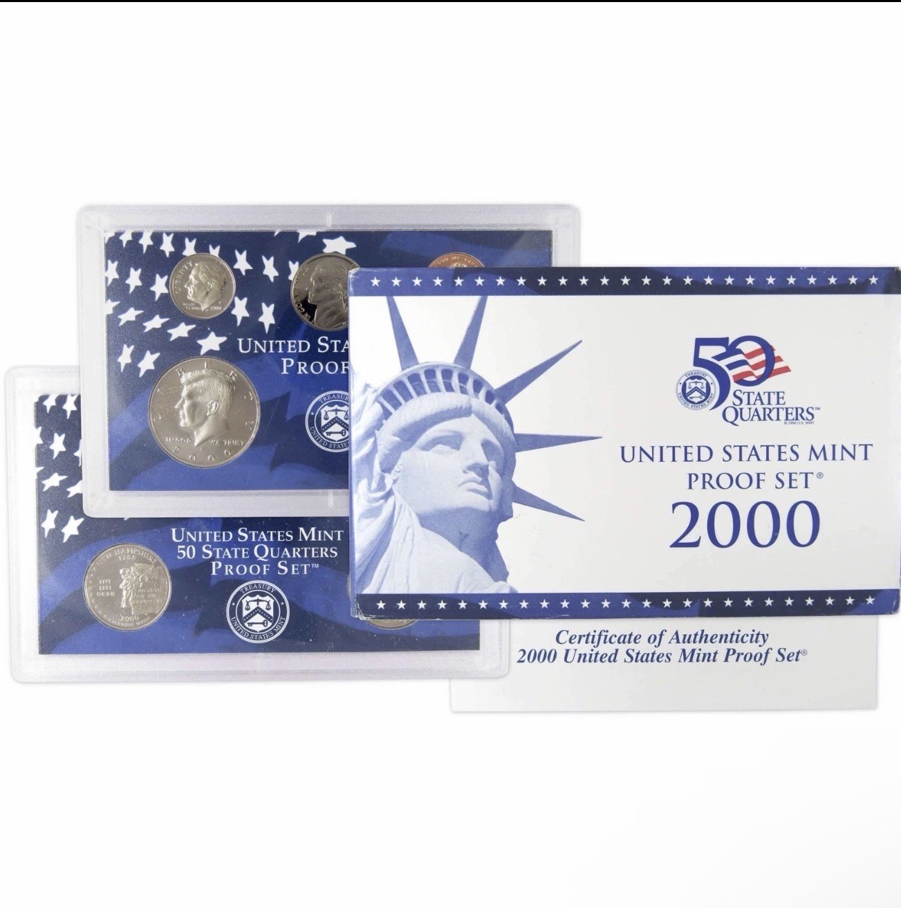 2000 Clad Proof Set U.S. Mint Original Government Packaging OGP COA