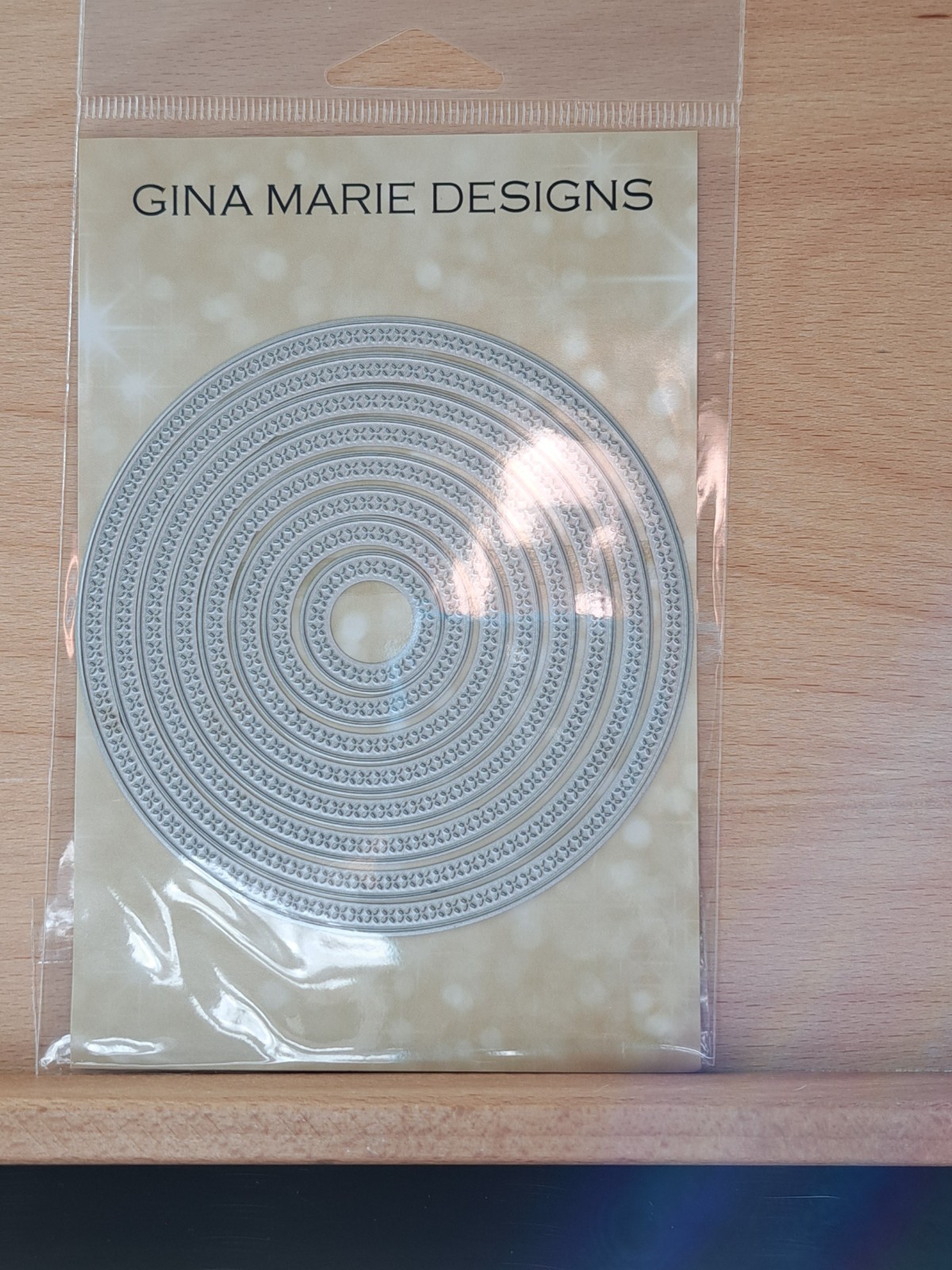 818 Gina Marie Designs Nested Nesting X Stitched Circle Craft Cutting Dies
