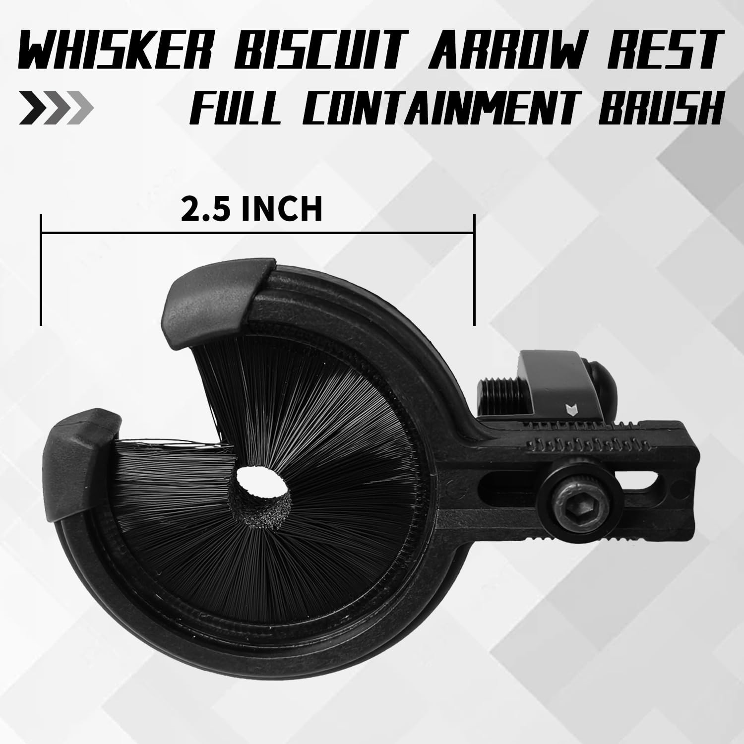 Whisker Biscuit Quick Shot Arrow Rest - Full Containment Brush for Accurate Arch