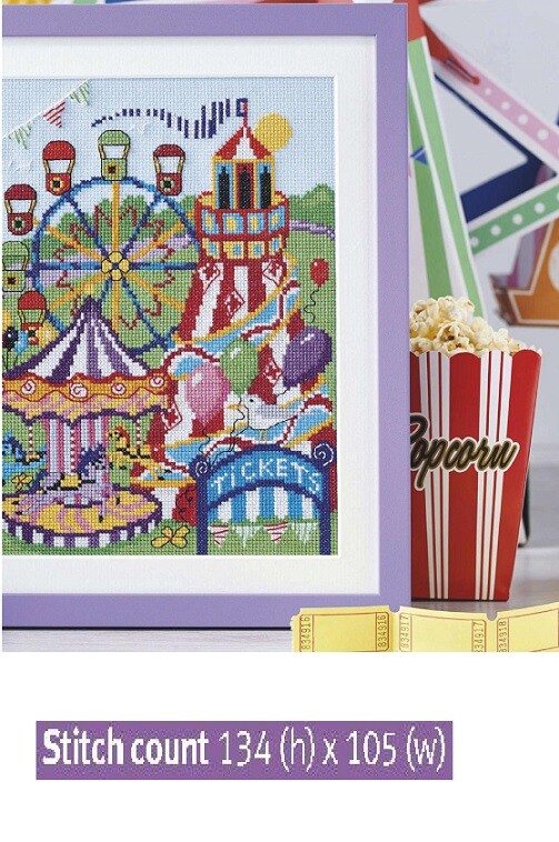 FUN FAIRGROUND   CROSS STITCH PATTERN ONLY    EK - RAV