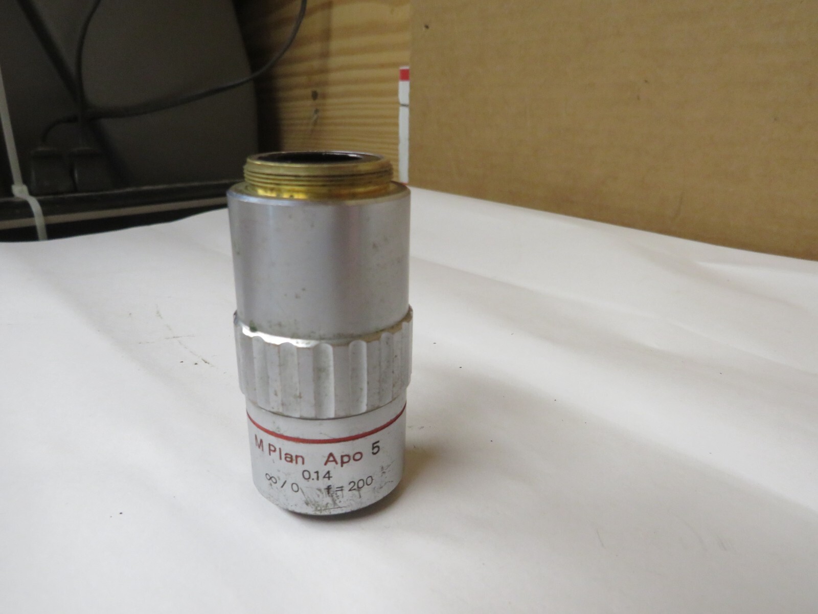 MITUTOYO M Plan Apo 5 x /0.14 ∞ / 0 f=200 Microscope Objective Lens