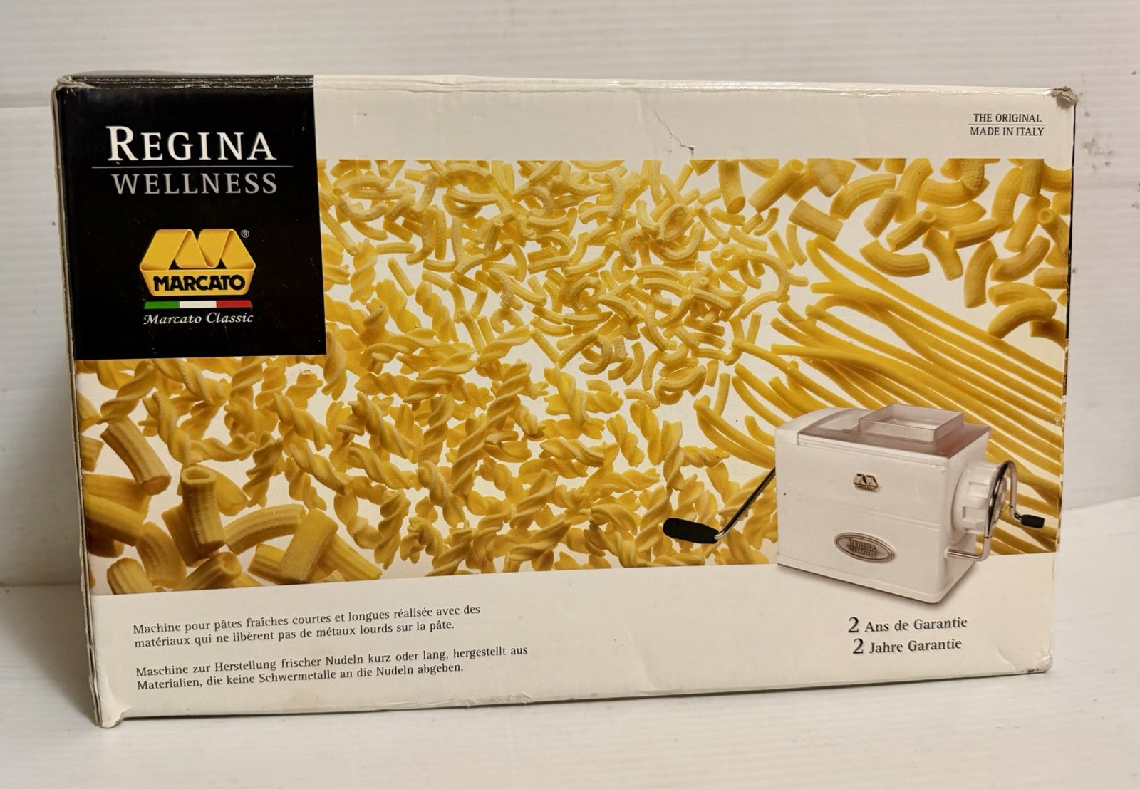 New Regina Wellness Marcato Classic Pasta Maker Made In Italy Rare Fast Shipping