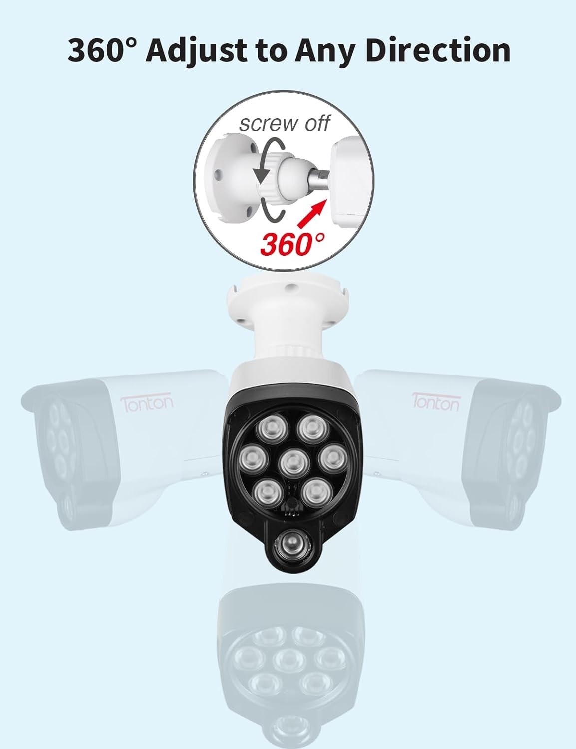 Automatic Night Vision 2-Pack Floodlights – Compatible with All Security Cameras