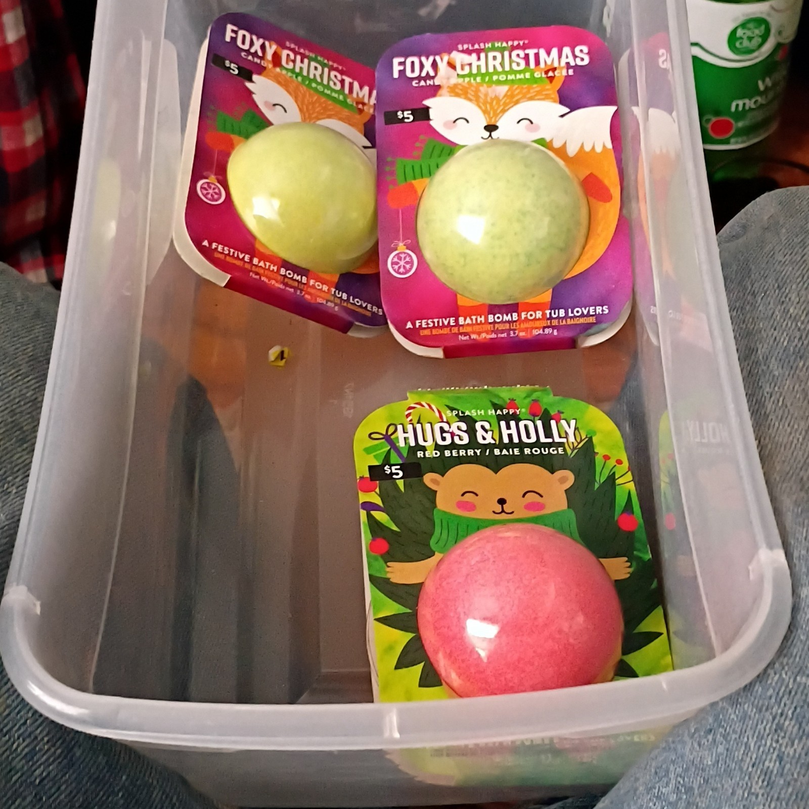 Splash Happy Bath Bombs Set of 3 Candy Apple & Red Berry Green Red 3.7 oz