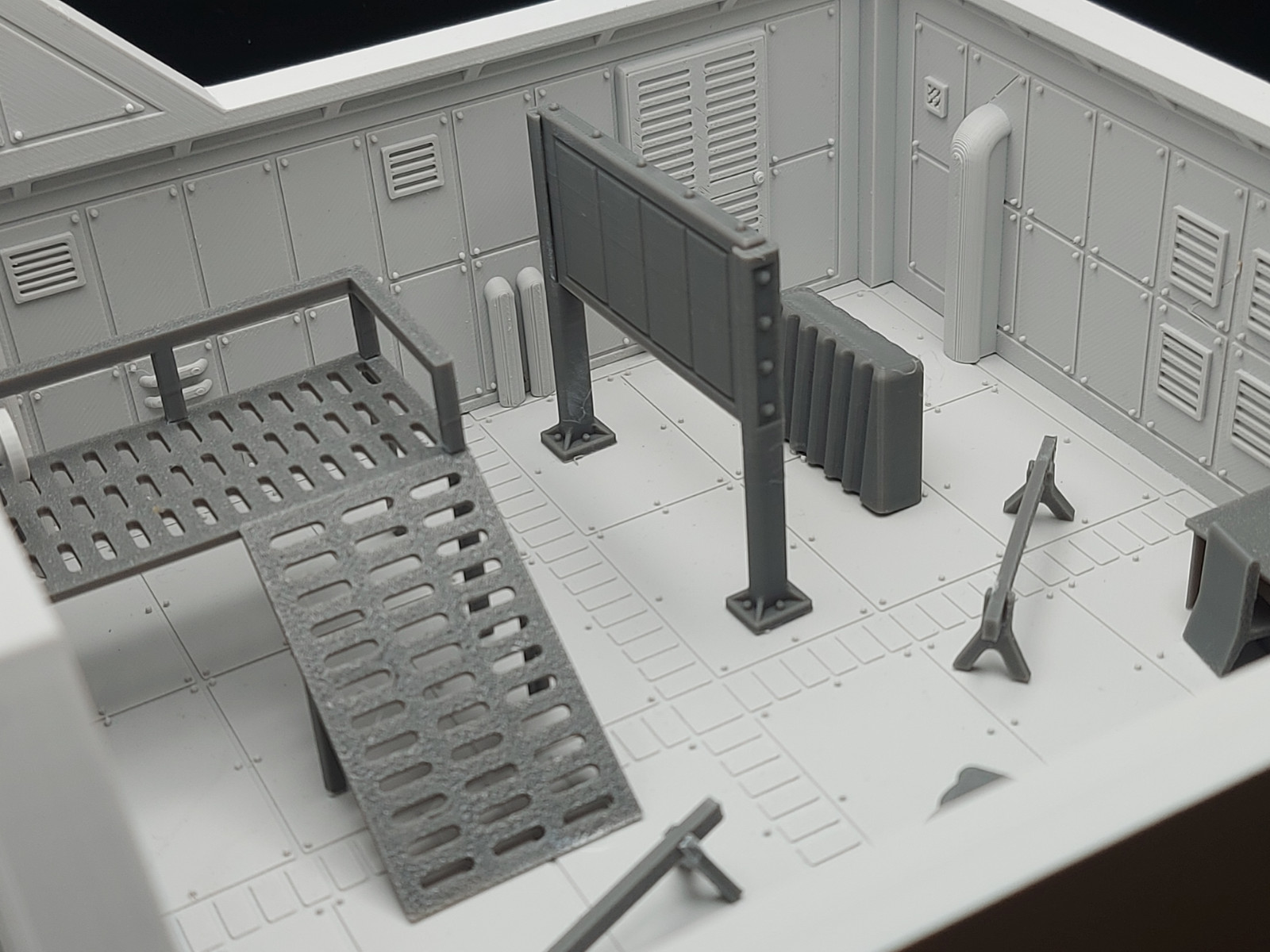 Fallout Vault Diorama Room Sci Fi Wasteland Terrain Model