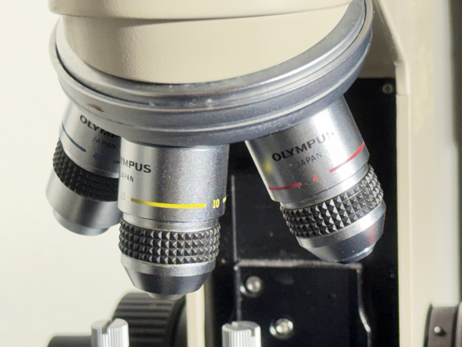Olympus BH-2 BHTU Binocular Microscope w/ 3 Objectives 4/10/40
