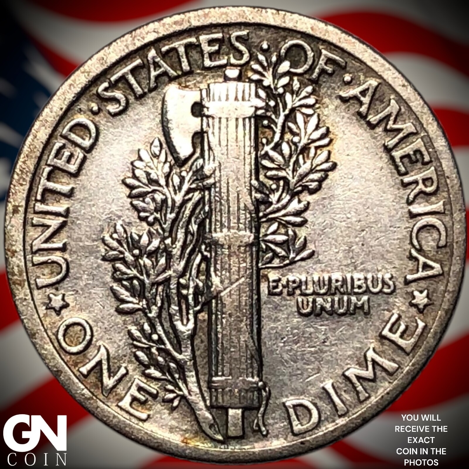 1918 P Mercury Dime Y8085