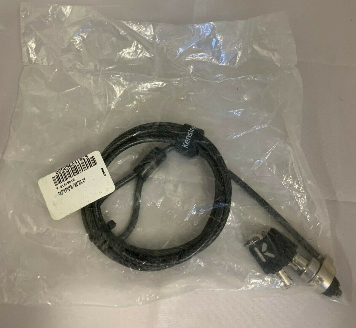 Kensington 64068f MicroSaver Notebook Lock and Security Cable With Keys