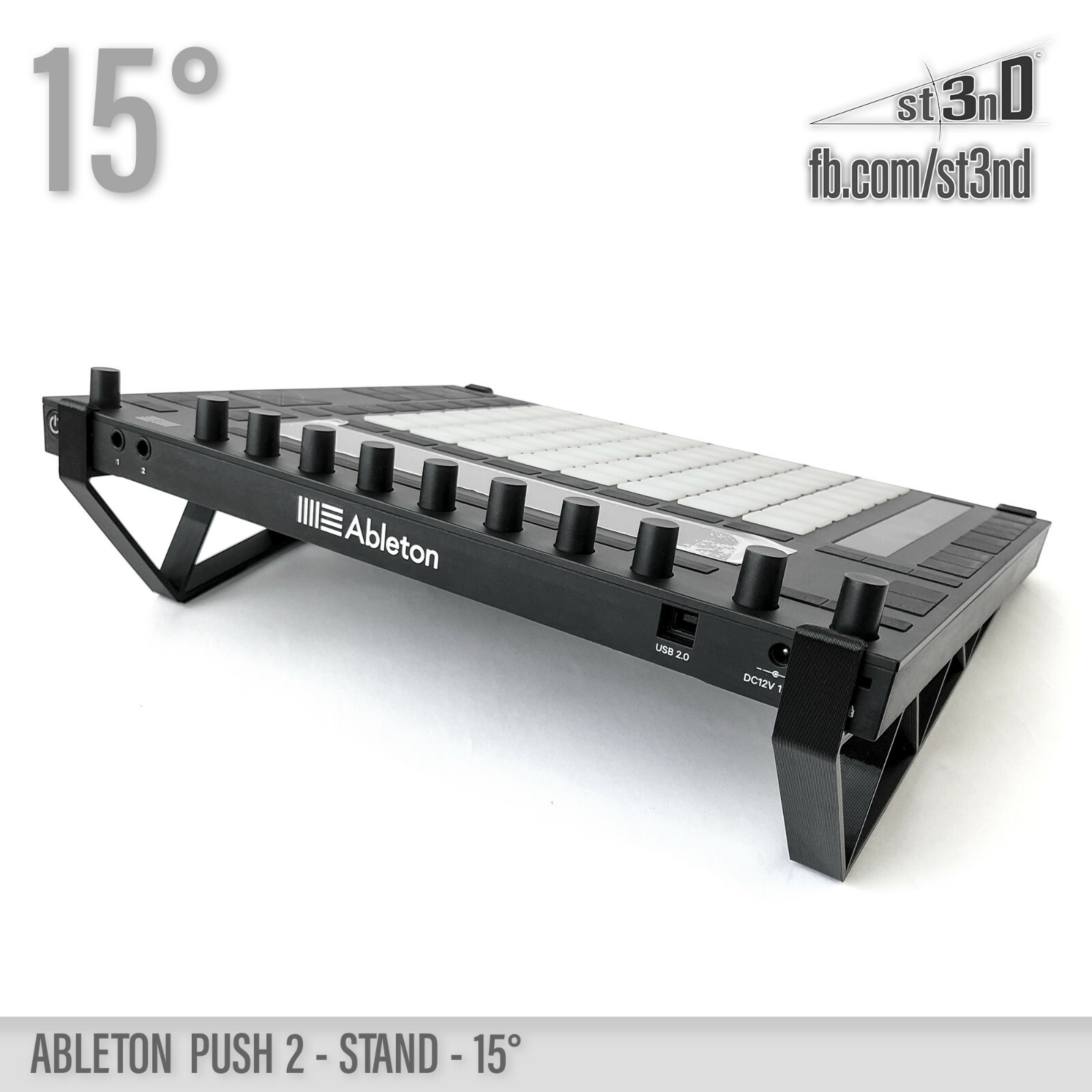 ABLETON PUSH 2 STAND - 15 degrees - 3D printed - 100% buyer satisfaction