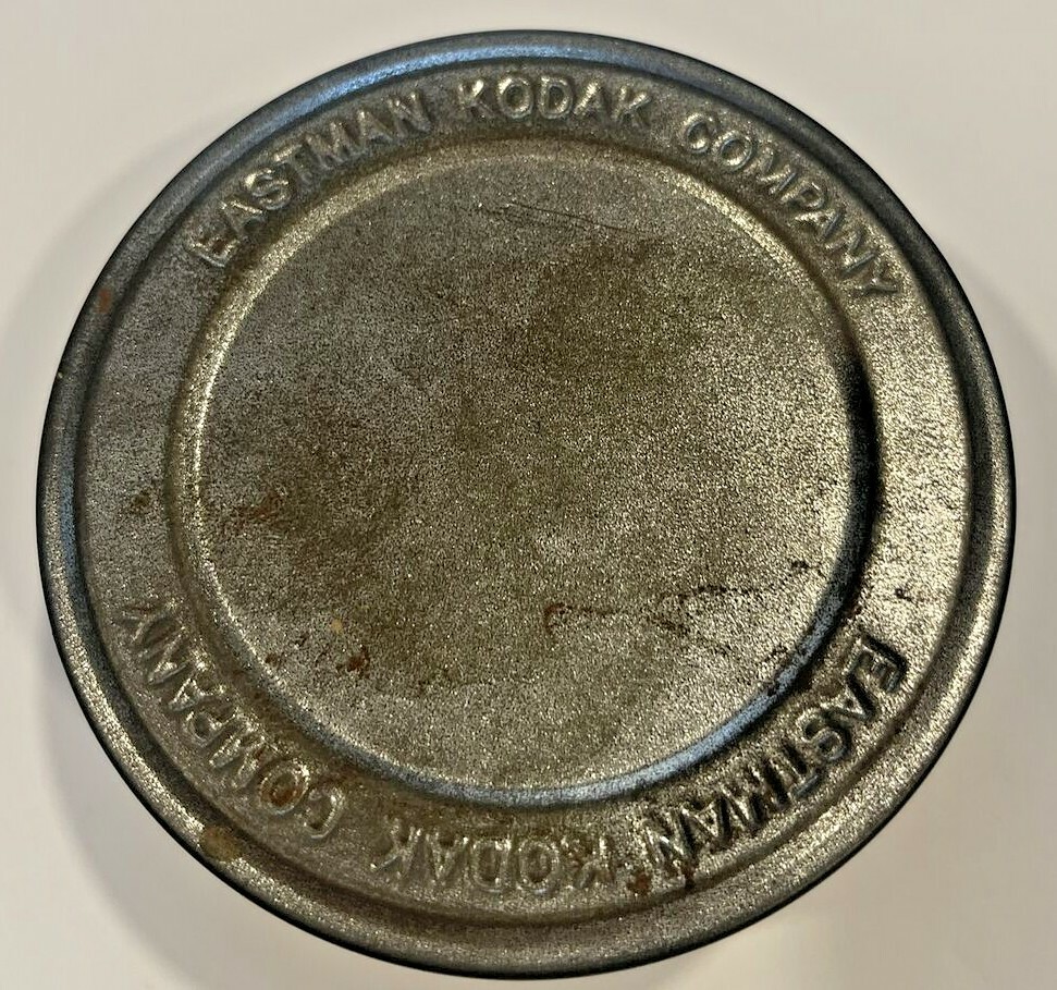 Eastman Kodak Company Film 3 3/4" Metal Round Tin Canister Vintage Container