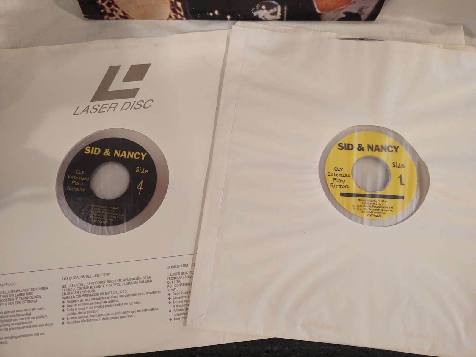 Sid & Nancy Criterion Collection 2-Laserdiscs in Excellent Condition