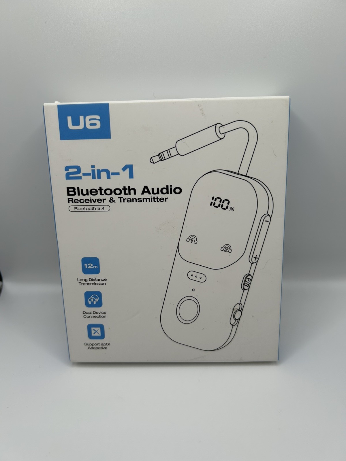 2 in 1 bluetooth 5.4 audio receiver & transmitter