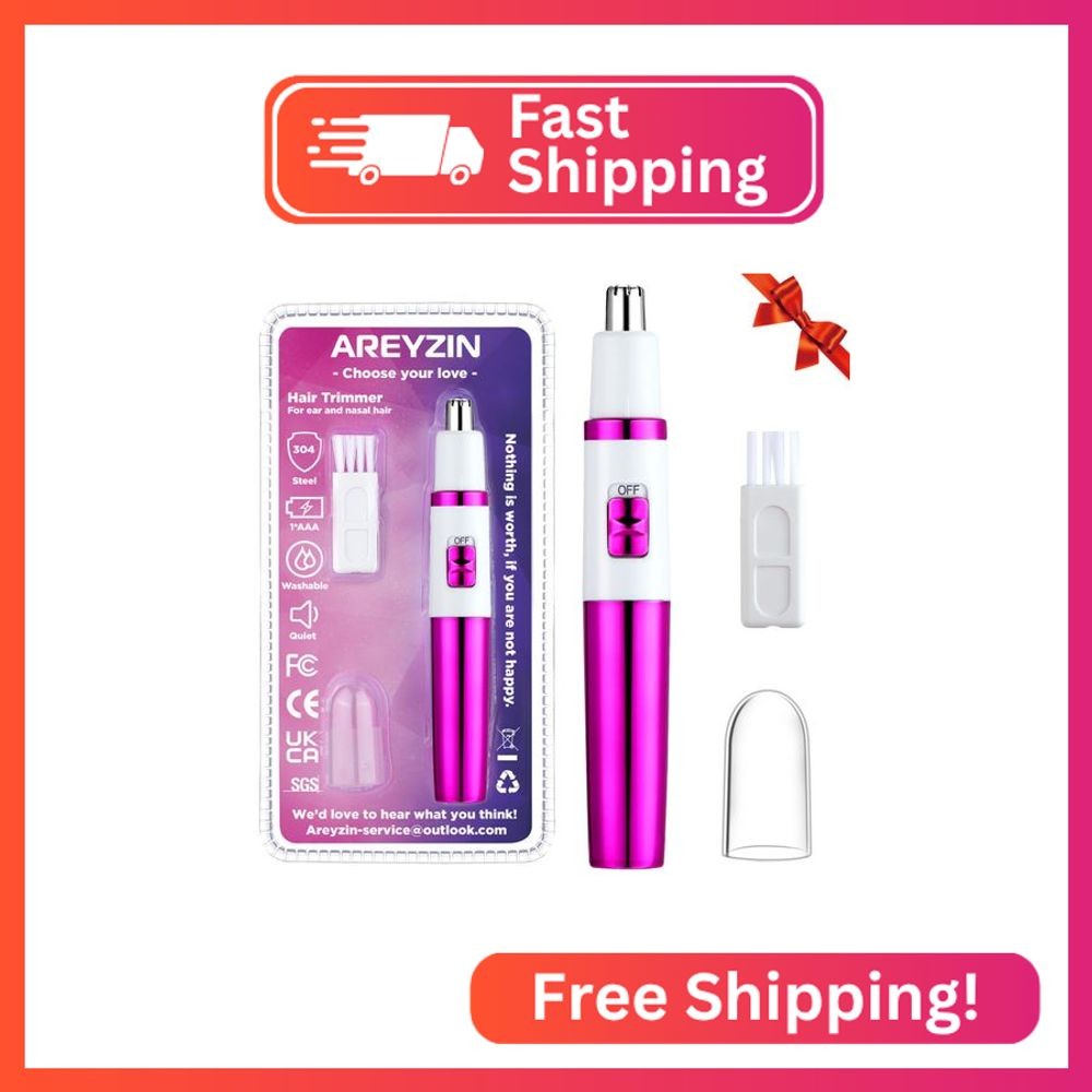 AREYZIN Nose Hiar Trimmer for Women,Ladies Painless Nose Trimmer Women,Eyebrow F