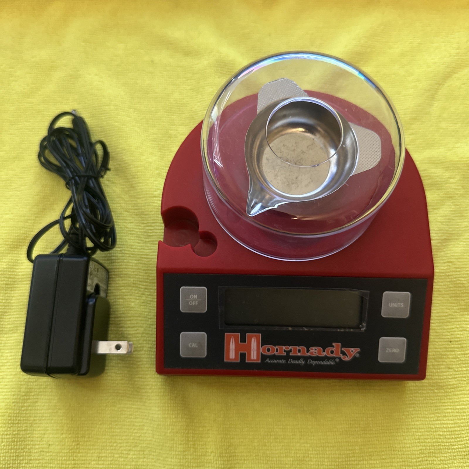 Hornady Lock-N-Load Bench Digital Powder Scale 1500 Grain Capacity Red