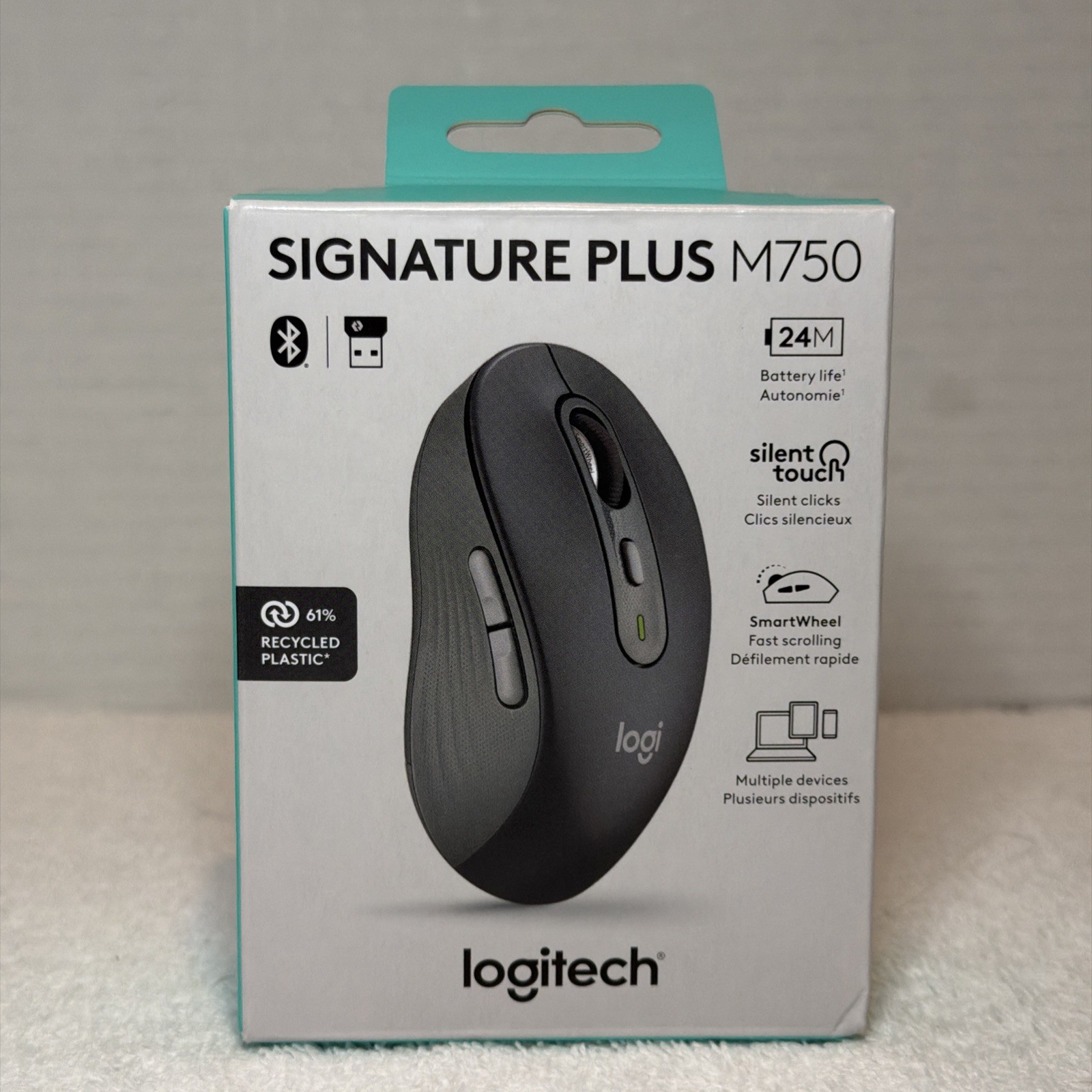 Logitech Signature Plus M750 Wireless Mouse, Bluetooth Connectivity, Brand New