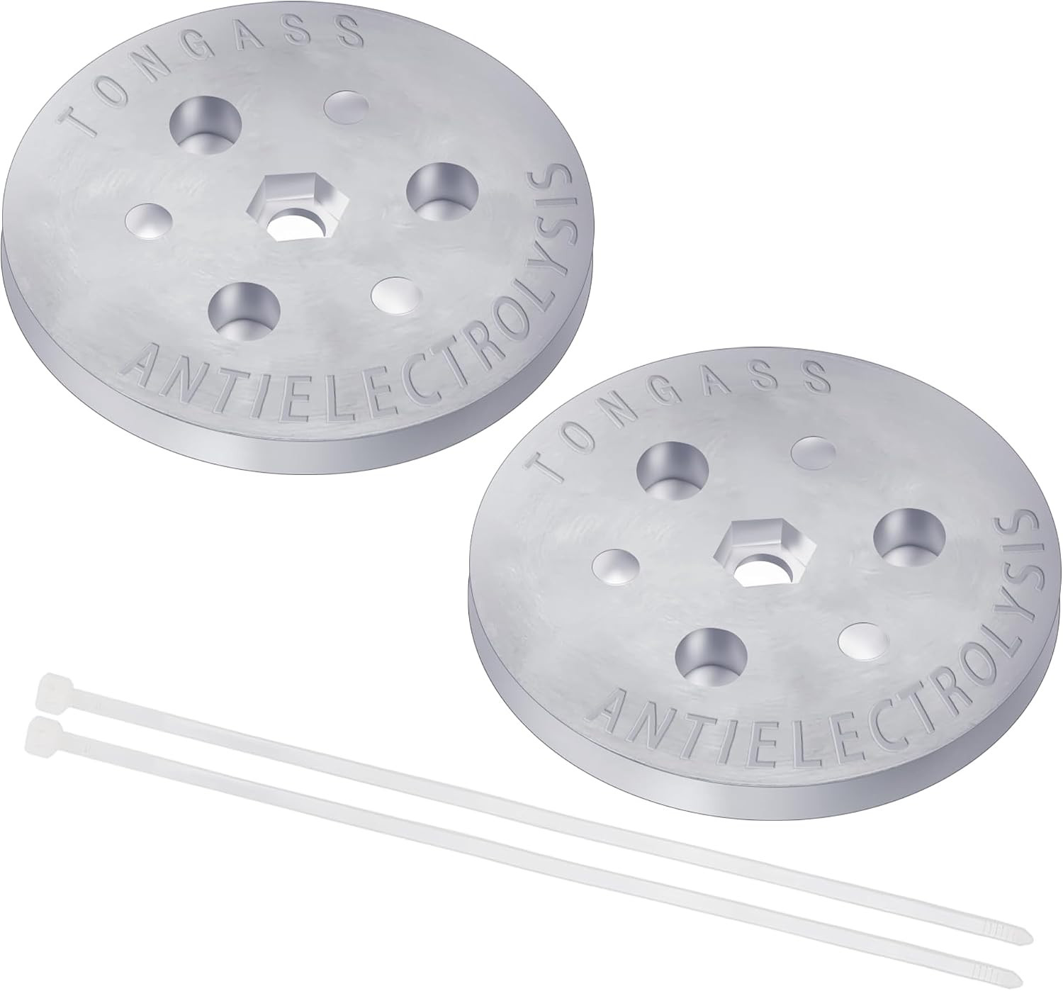 (2-Pack Zinc Anode Weight Anti-Electrolysis Sacrificial Anode, Galvanic Anodes f