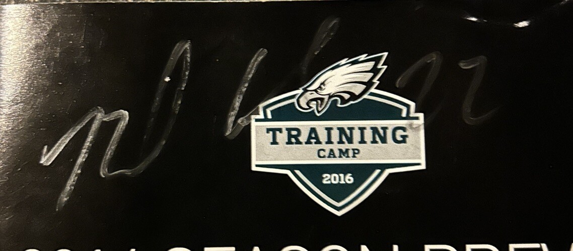 Nolan Carroll Hand Signed Auto Autograph 2016 Philadelphia Eagles Camp Guide