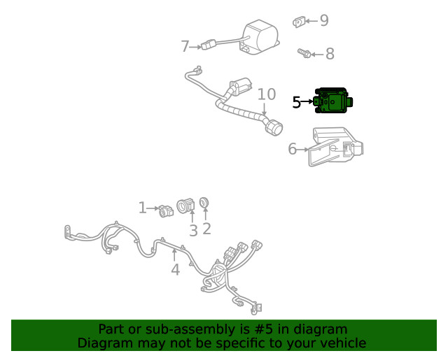 Genuine GM Driver Side Obstacle Detection Control Module 85530064