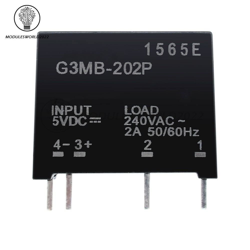 G3MB-202P DC-AC PCB SSR In 5V DC Out 240V AC 2A Solid State Relay Module