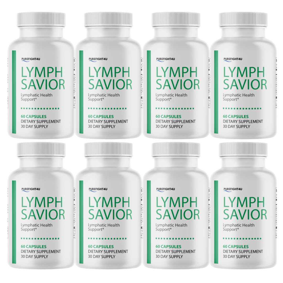 Lymph Savior Supplement Capsules for Lymphatic Health Support - 8 Bottles