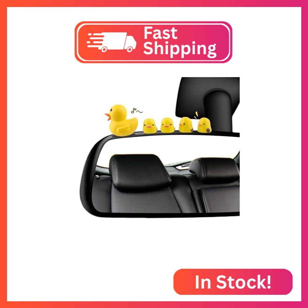 SINSETU 20 Pcs Mini Ducks Car Dashboard Decors, Cute Rearview Mirror Ornaments,