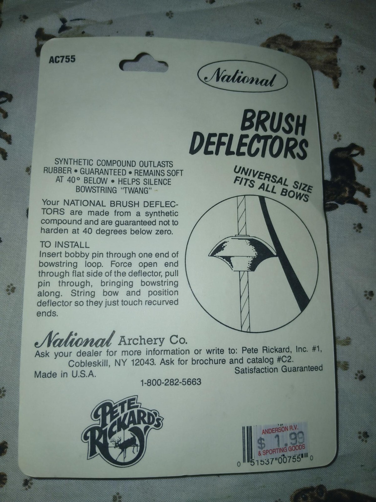 Pete Rickards Brush button deflectors (pair)