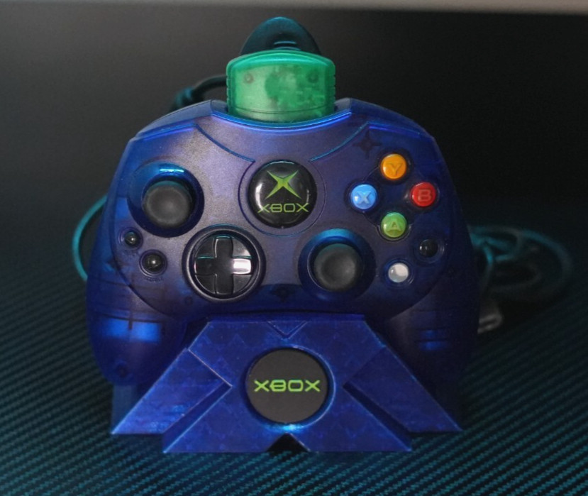 Stand For OG XBOX Controller S Custom 3d Printed TRANSPARENT BLUE