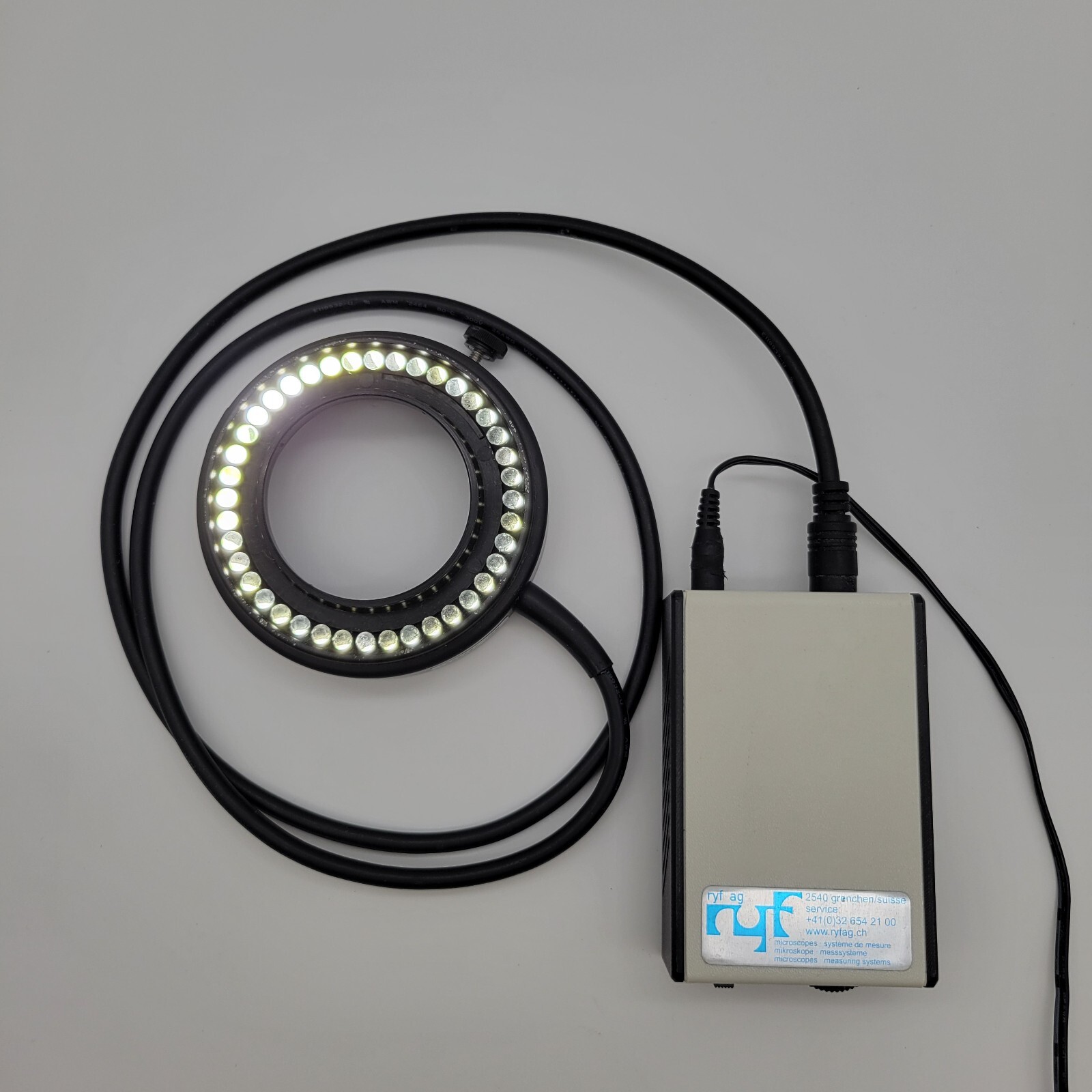 Ryf Techniquip Stereo Microscope LED 66mm Ring Light w. Controller European Plug