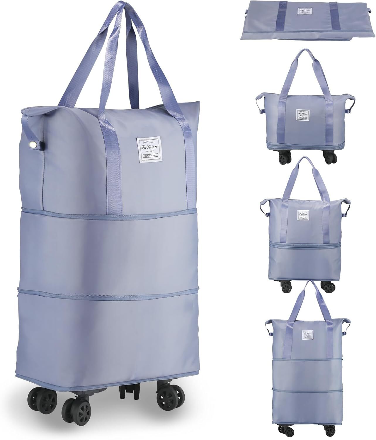 Bolsa De Lona Con Ruedas Para Viajes Rodante Transporte Equipaje Maleta