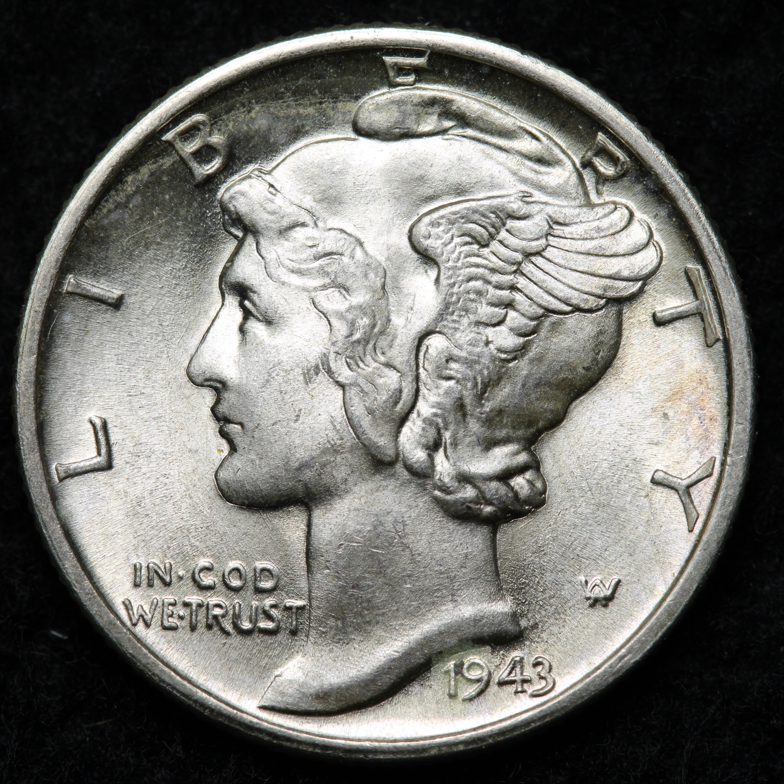 1943-D Mercury Silver Dime GEM BU *UNCIRCULATED* MS FSB E284 SYKCM