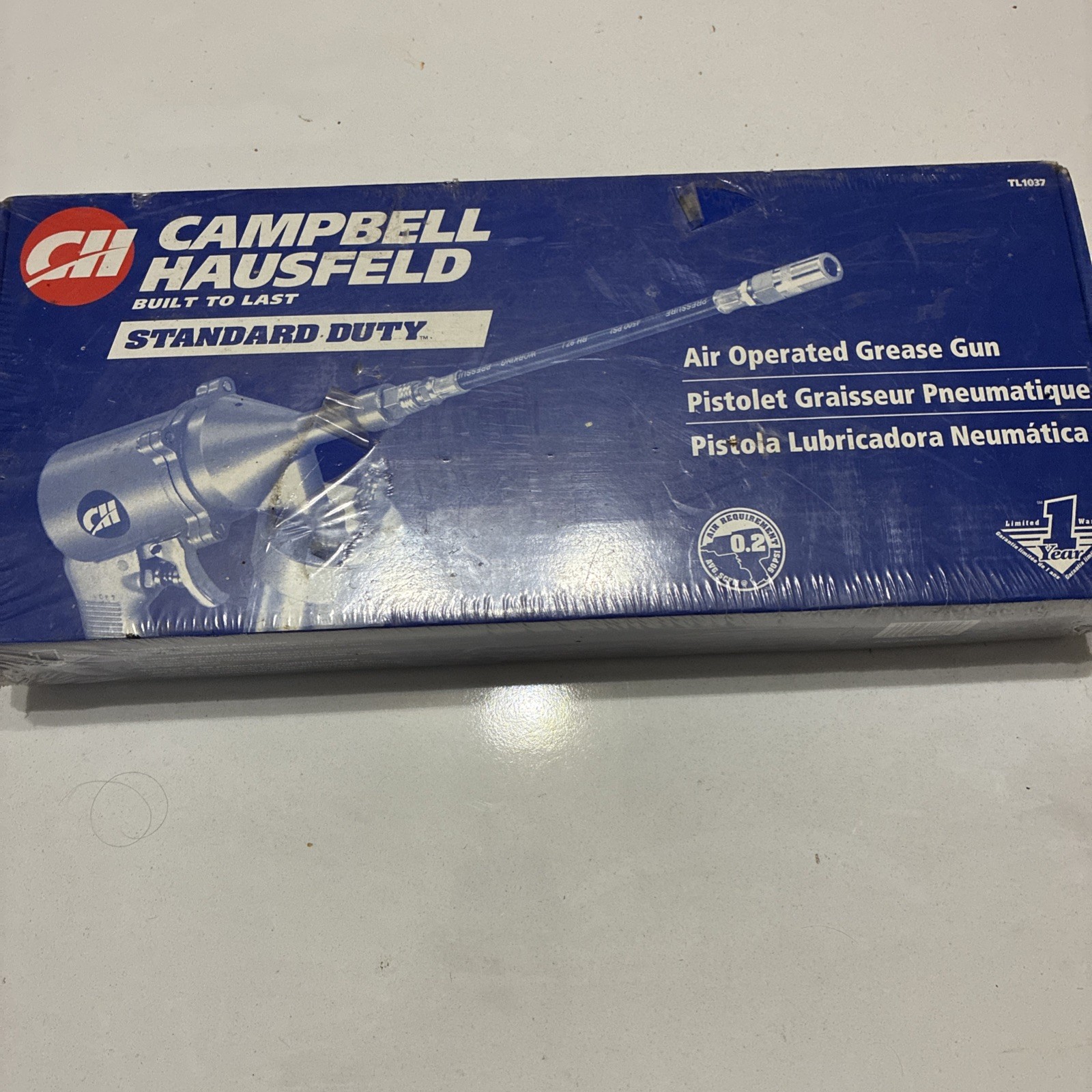 Campbell Hausfield Air Operated Grease Gun TL1037 New Sealed Box!