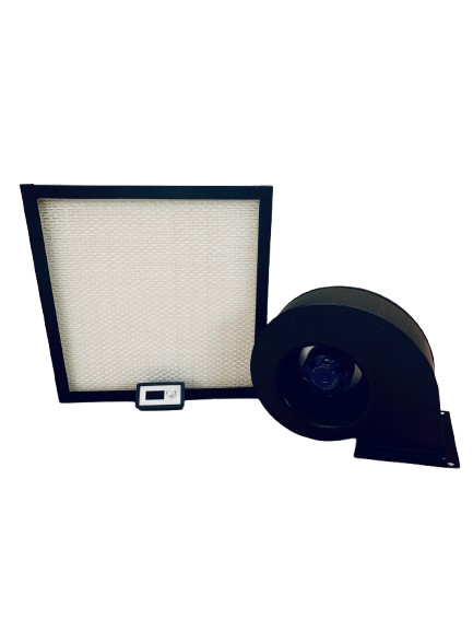 Laminar Flow Hood Kit 14"x14"x4" H13 Mini Pleat Filter, Fan and Speed Controller