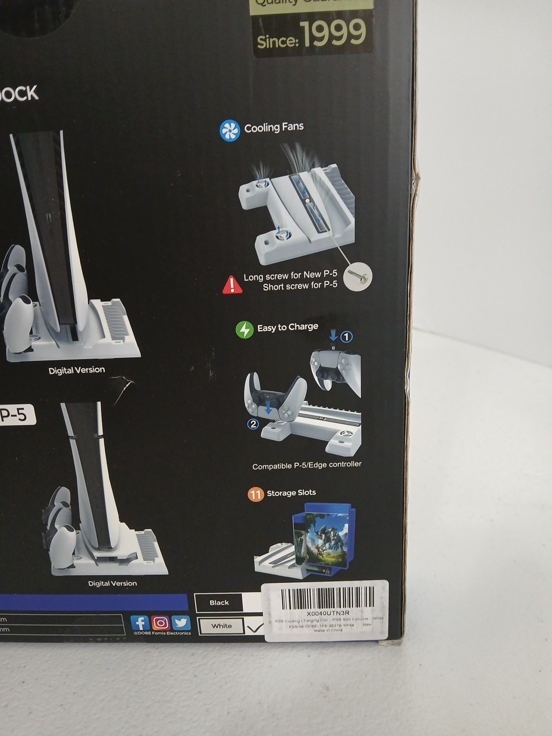 DOBE Multi-Function Cooling Charging Dock for PS5