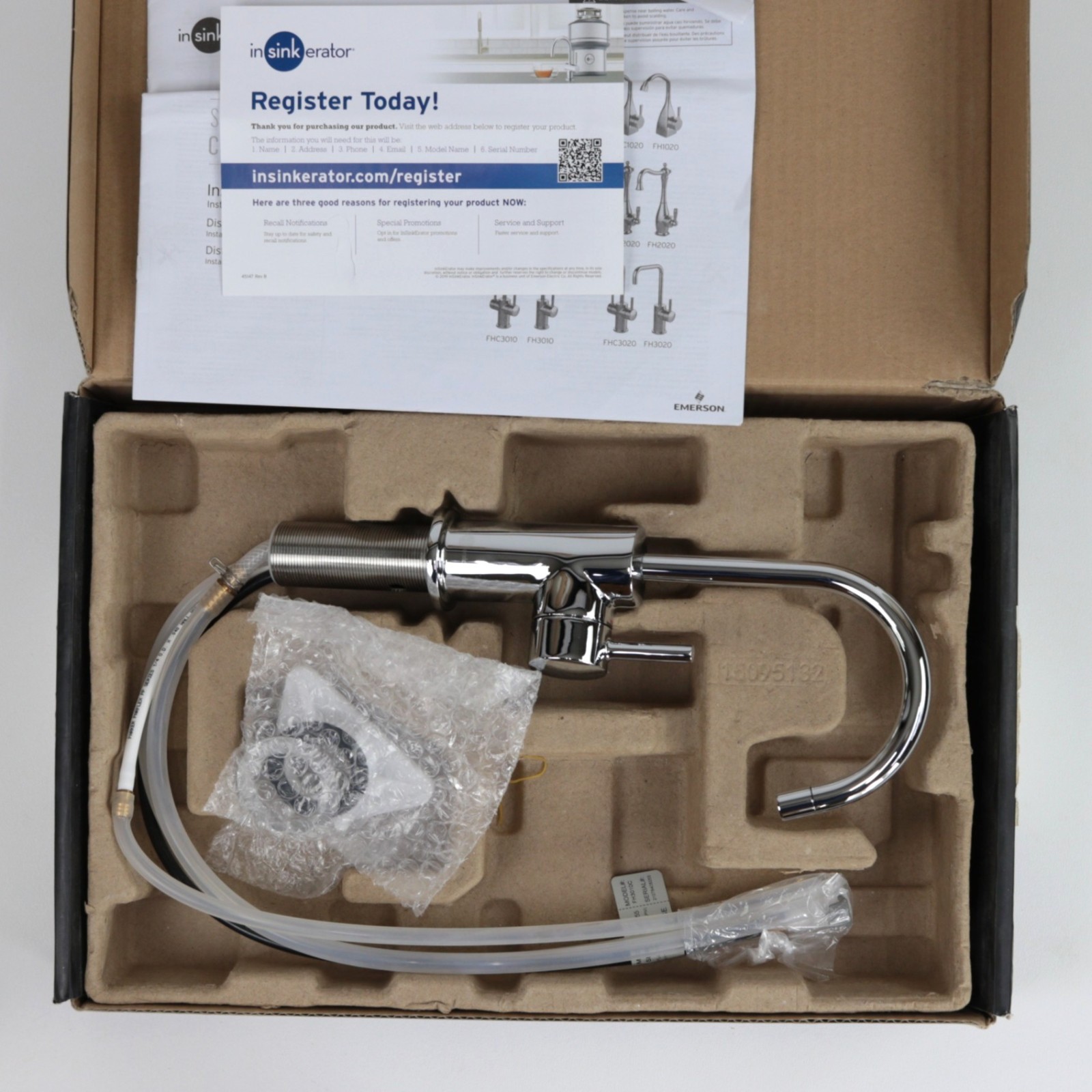 Insinkerator Modern 3010 FH3010C Hot Faucet in Chrome, Open Box