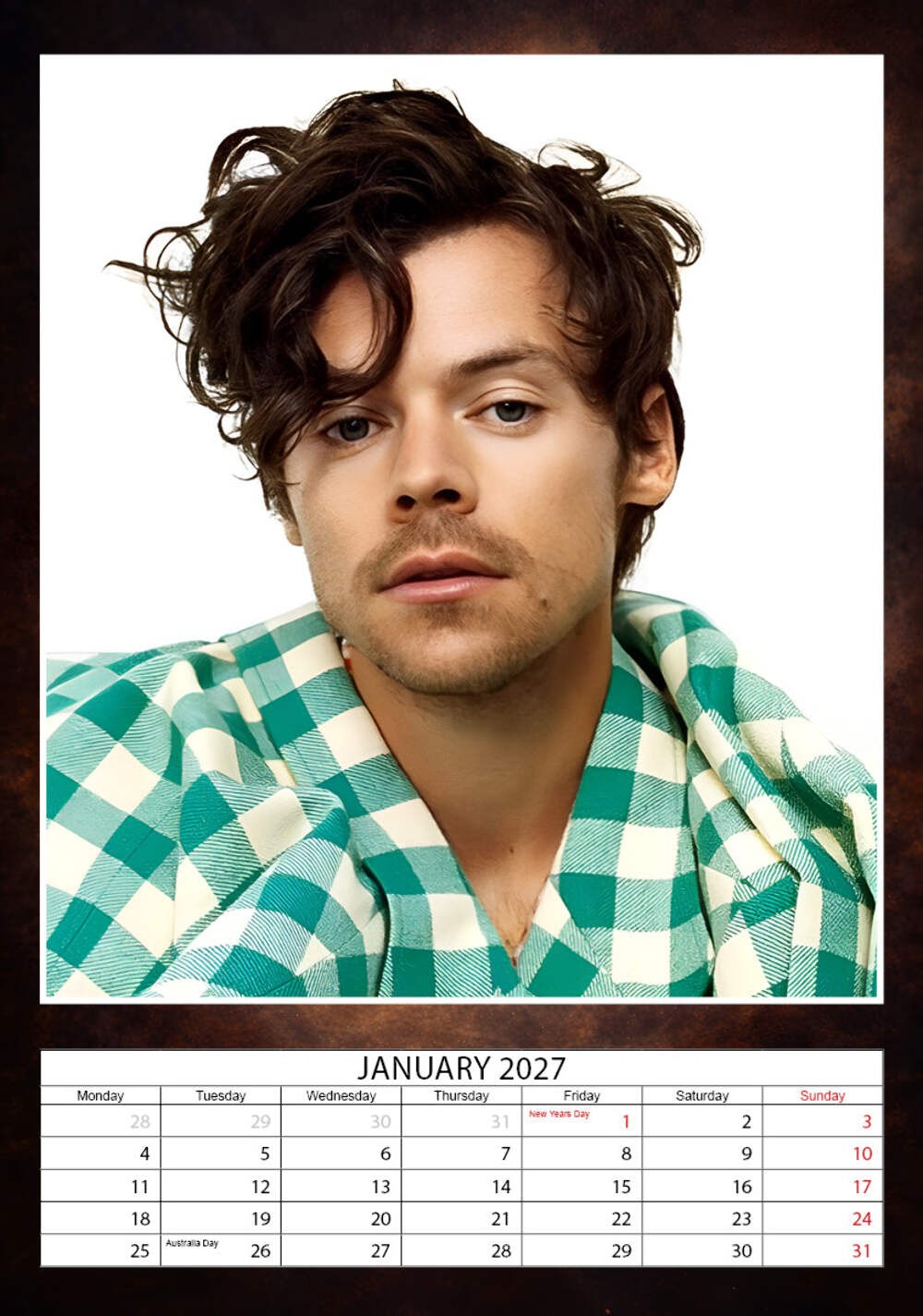 2027 Harry Styles - A3 Wall Calendar
