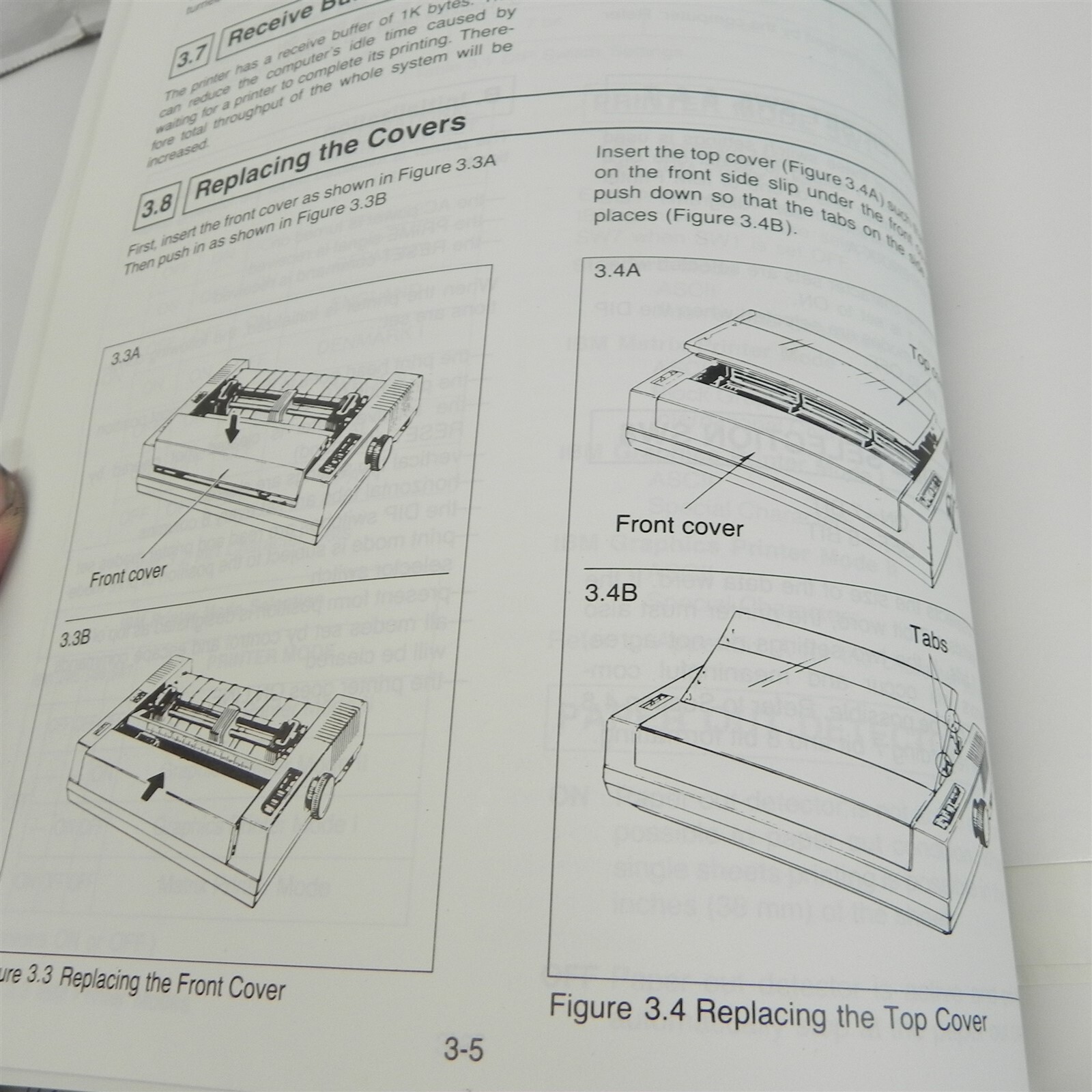 VINTAGE PANASONIC KX-P1080I OPERATING INSTRUCTIONS IMPACT DOT MATRIX PRINTER