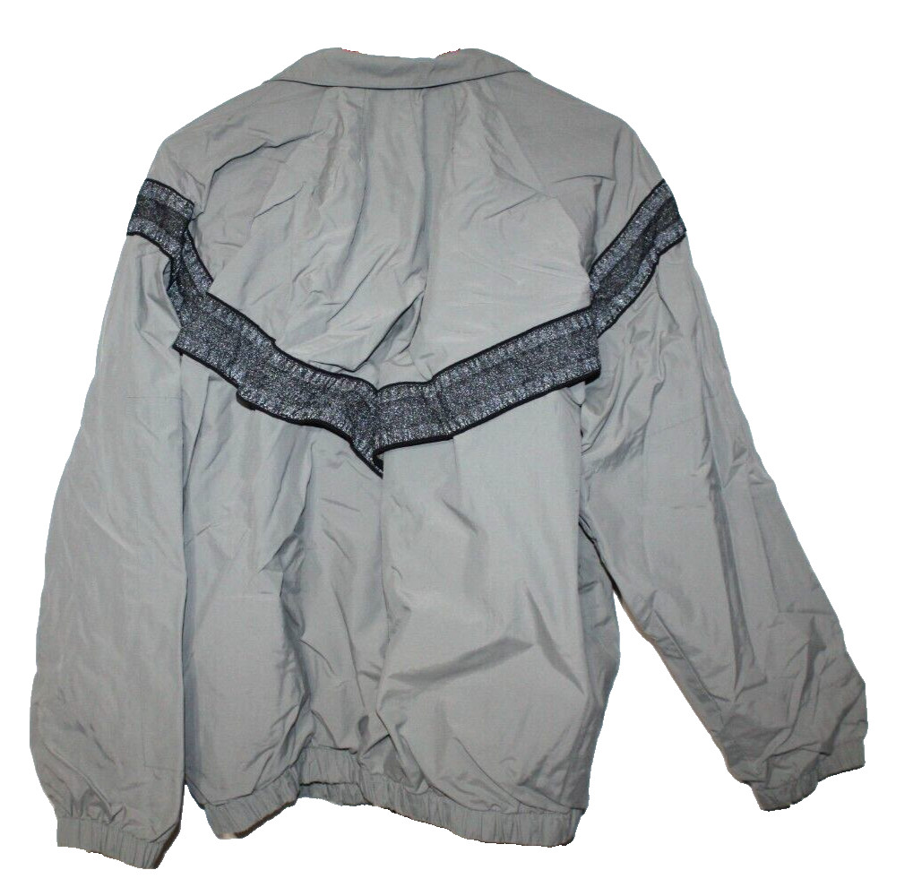 Army PFU Jacket PT Gray Full Zip Medium Long Nylon Grey