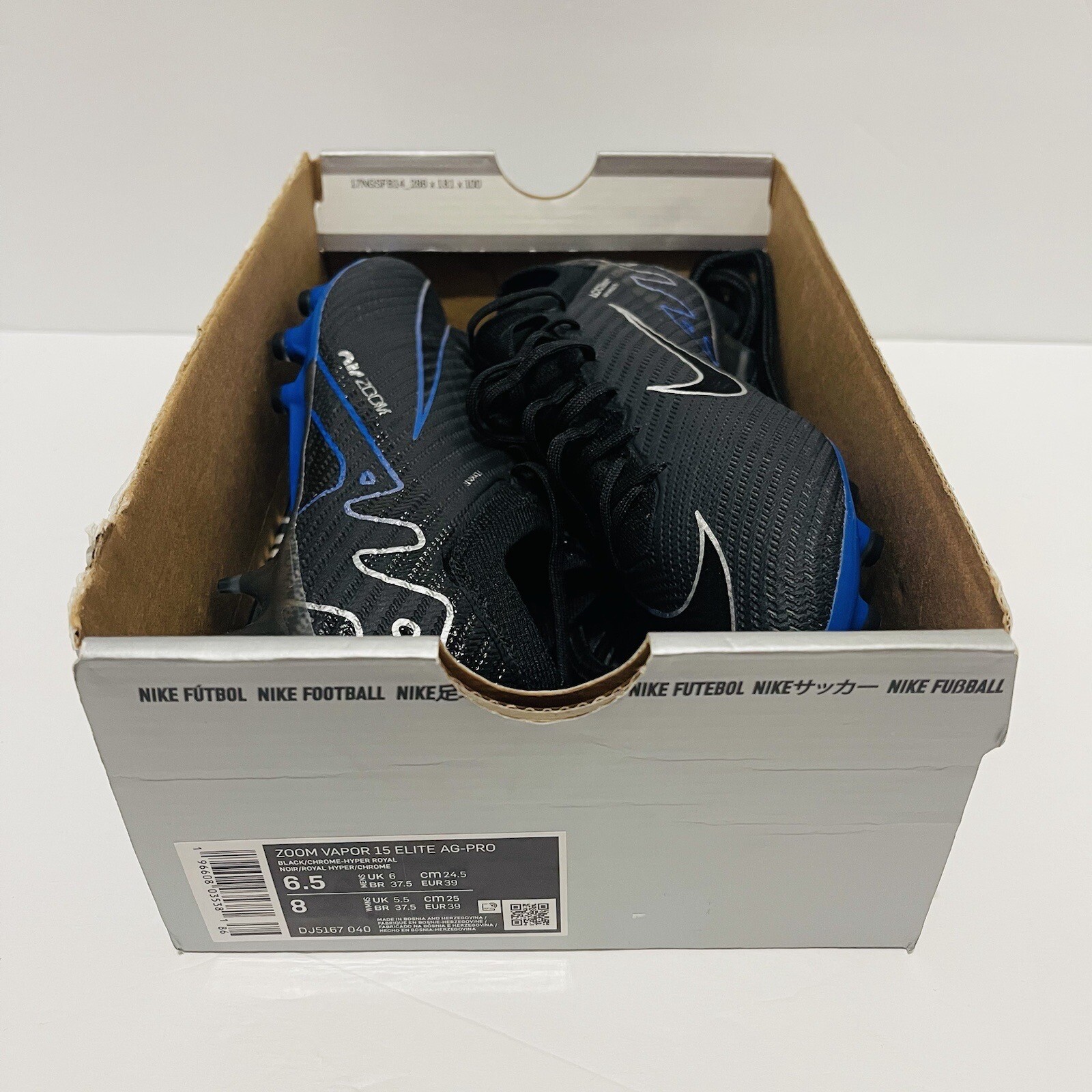 Men’s Size 6.5 - Nike Mercurial Vapor 15 Artificial Grass Soccer (Dj5167 040).