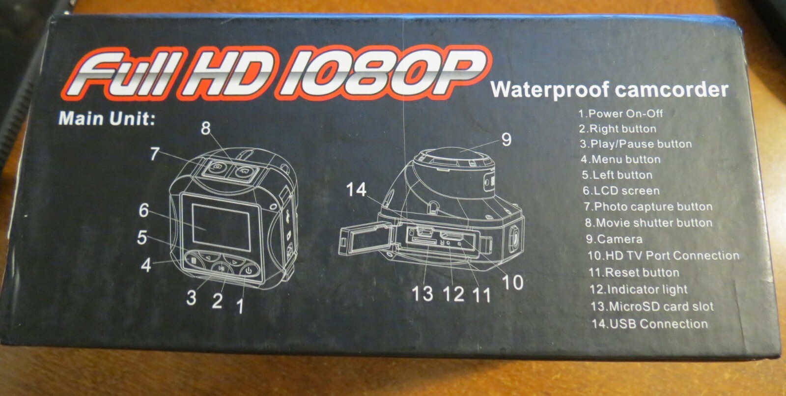 MAC50 Waterproof Camcorder Full 1080p NEW!