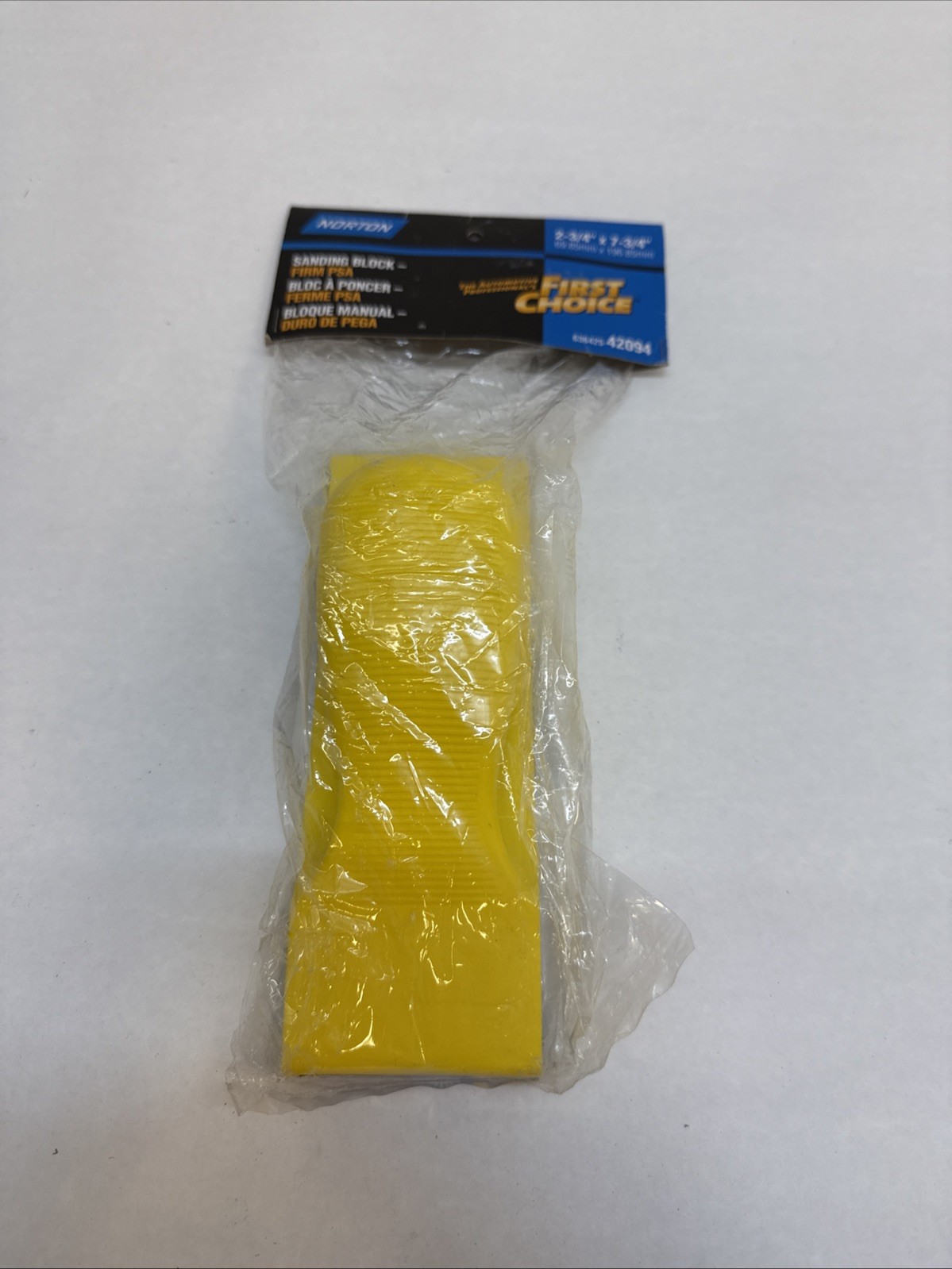 Norton 63642542094 Abrasives Firm Psa Hand Block 2-3/4in X 7-3/4in