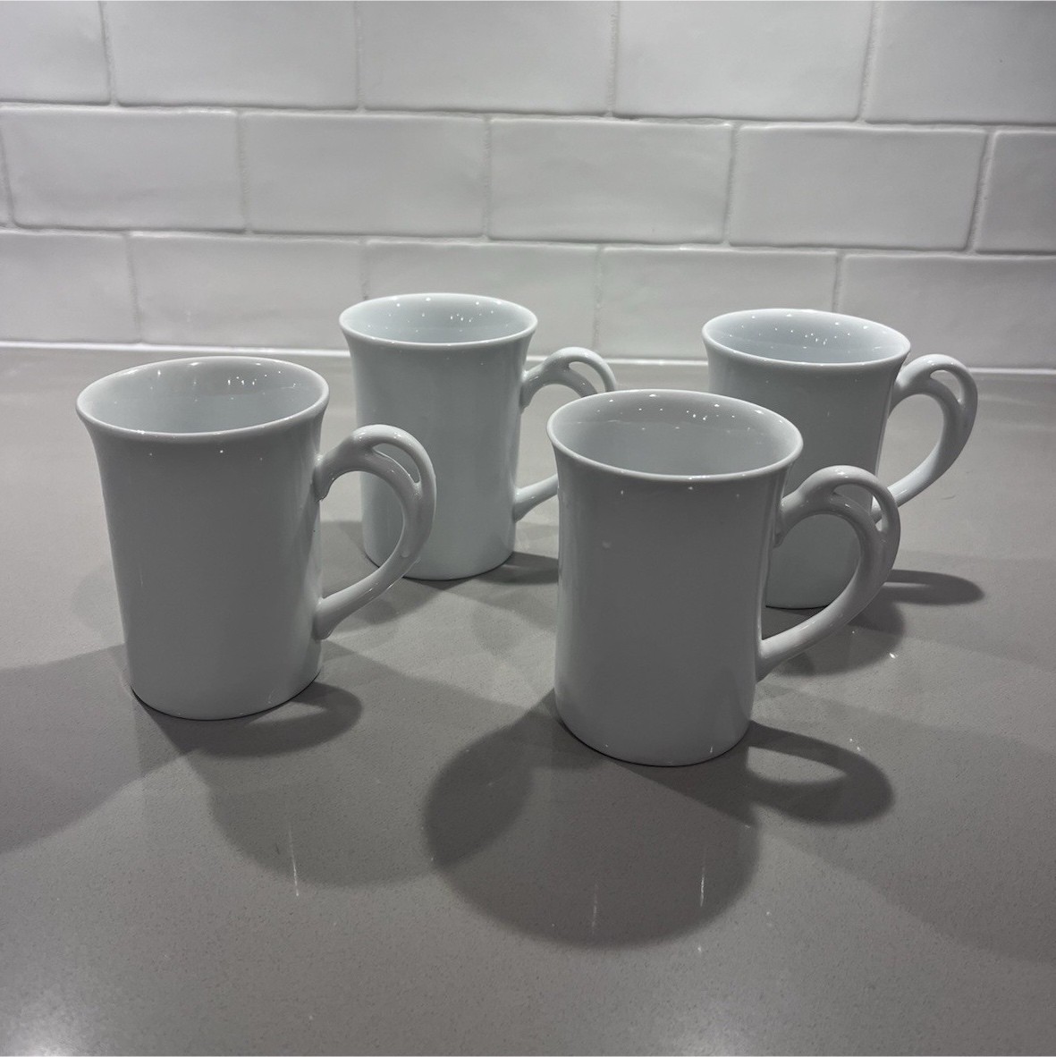 Pier 1 Ceramic Coffee Mug White 8 fl oz Microwave & Dishwasher Safe