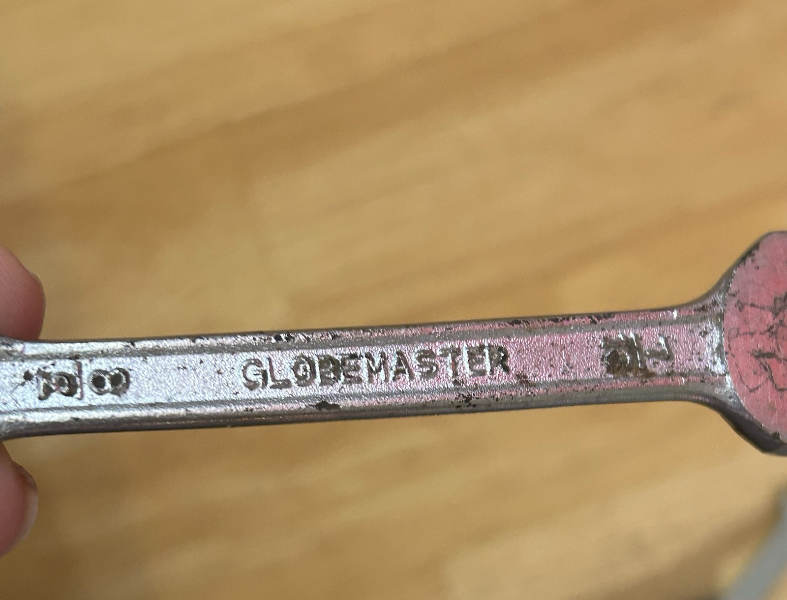 Vintage Globemaster Open End Wrench 7/16 inch x 3/8 inch Made in India
