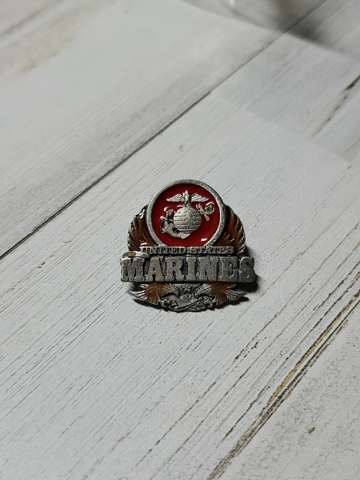 Vintage Military US Marines Logo Pin ca