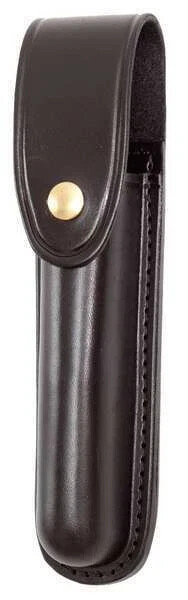 Gould & Goodrich B672-4BR Flashlight Case for STINGER- PLAIN BLACK BRASS SNAP