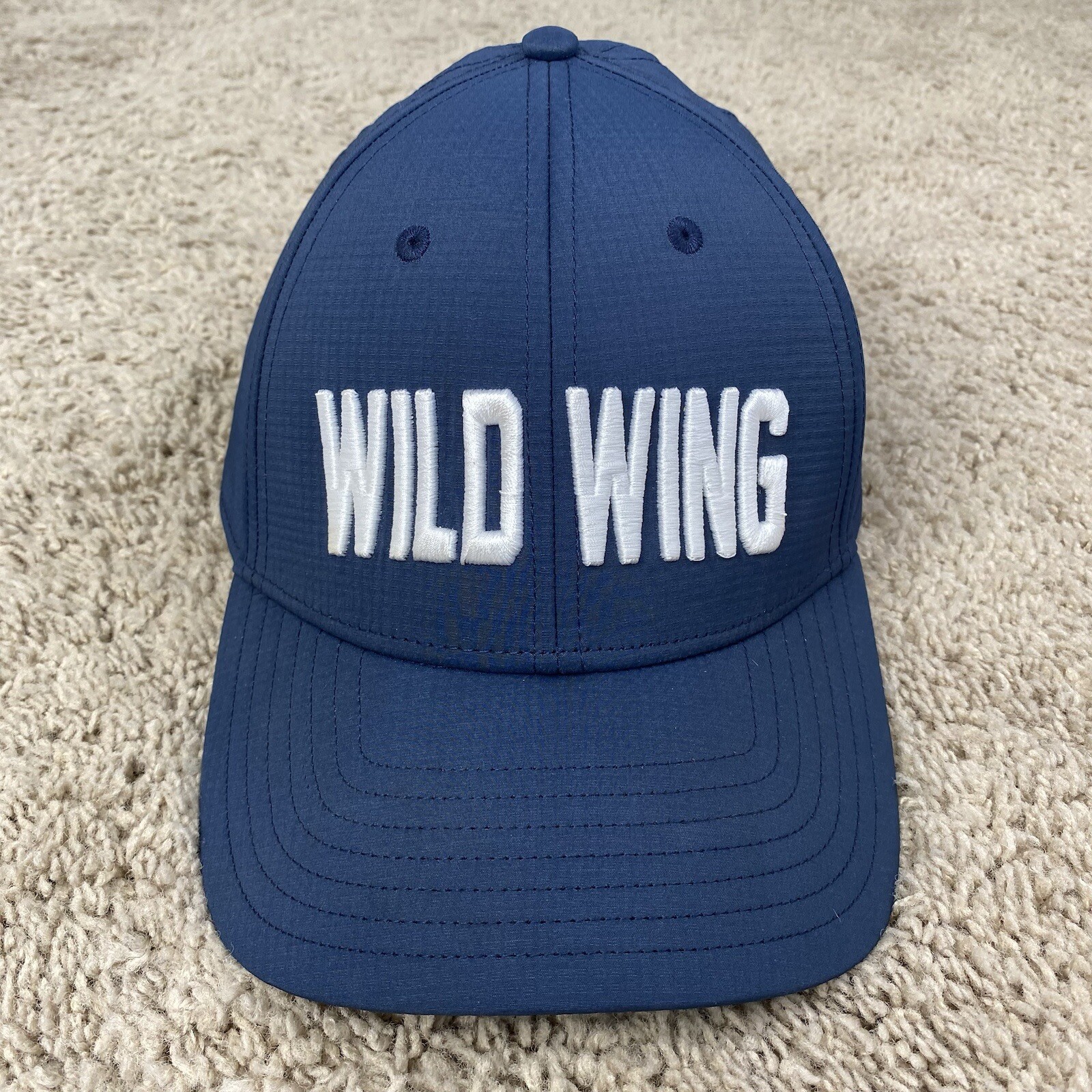 TaylorMade Golf Hat Wild Wing Myrtle Beach Blue Strapback Raised Letters Cap