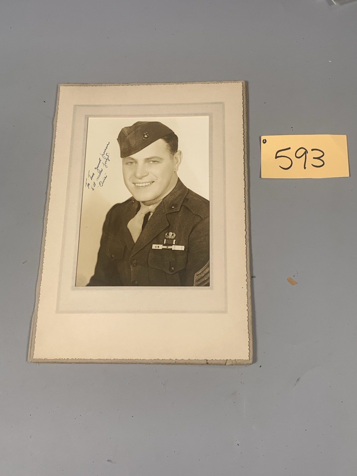 WWII US Paramarine Studio Potrait Showing Wings O593